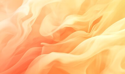 Fototapeta premium Soft, flowing abstract background in warm hues of orange and yellow.