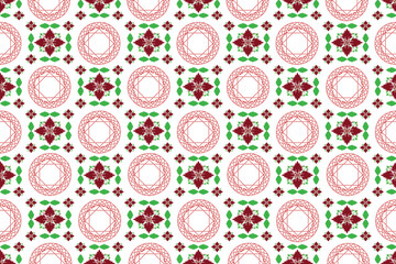 geometric pattern Ethnic jewelry beads, tiled floors, carpets, Victor's illustrated designs.