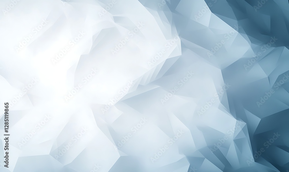 Aufkleber abstract blue and white geometric background with a soft gradient effect.