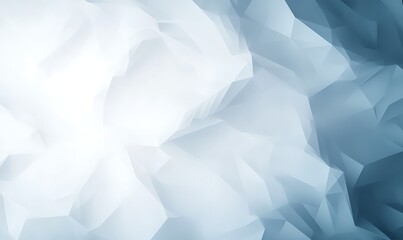 Obraz premium Abstract blue and white geometric background with a soft gradient effect.