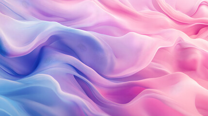 Fototapeta premium lines in a smooth gradient of pastel pink, purple, and blue, blending seamlessly into one another 