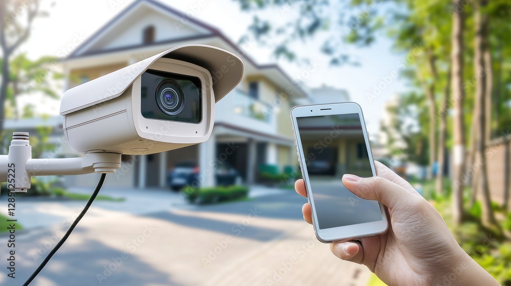 Poster smart home security: remote monitoring via smartphone app