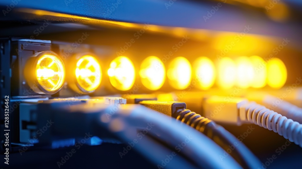 Poster illuminated network server: data transfer in action