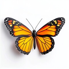 Fototapeta premium A butterfly resting on a flower