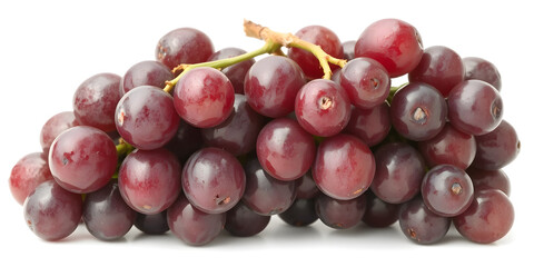 Ripe red grape isolated on white background