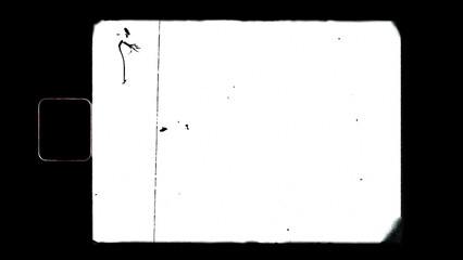 blank or empty super 8 film filmgrain dust and scratches. Opacity or screen mode usage for overlay