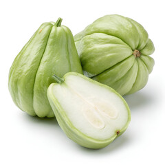 zucchini isolated on white background