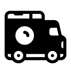 Delivery Laundry Glyph Icon. Single icon, glyph vector icon