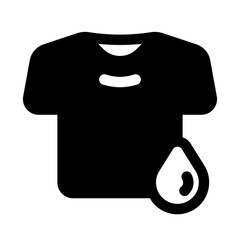 Fototapeta premium Washing Clothes Glyph Icon. Single icon, glyph vector icon