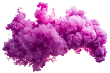 Fototapeta premium Beautiful Purple Smoke Cloud on Black Background for Artistic Use