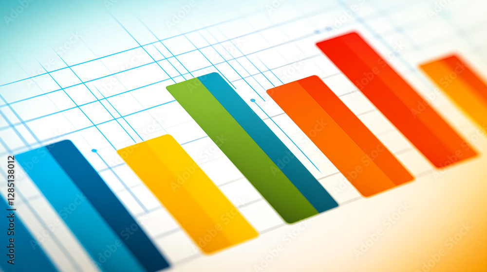 Aufkleber analyzing business growth trends office setting infographic visualization professional environment a