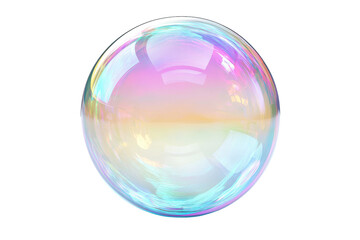 Colorful Reflection and Shimmering Light in a Single Soap Bubble