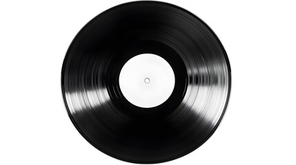 Obraz premium A classic vinyl record, isolated on white
