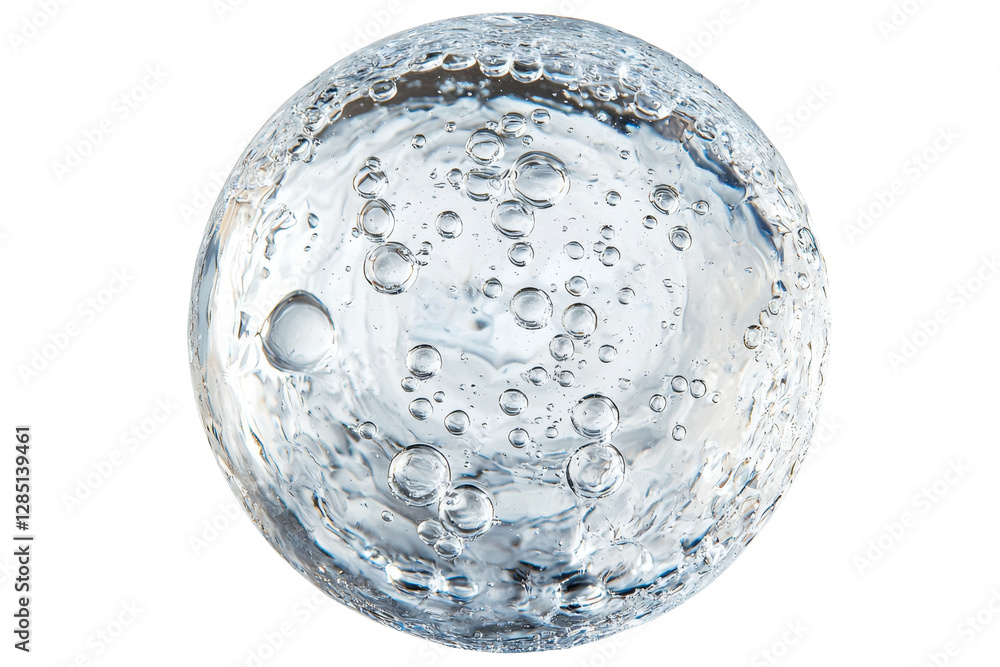 Poster bubbles floating in clear water creating interesting textures and patterns