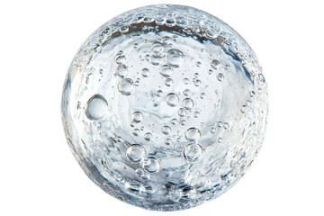 Bubbles Floating in Clear Water Creating Interesting Textures and Patterns