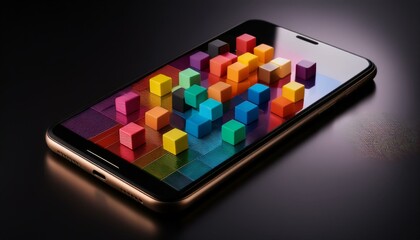 The screen displays a rich array of colors and graphics.  