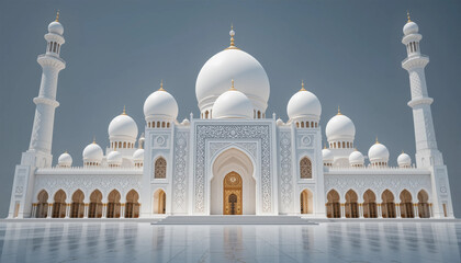 Obraz premium sheikh zayed mosque in abu dhabi united arab emirates, Sheikh Zayed Mosque: A Fusion of Islamic Art and Modern Design