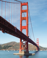 Golden Gate Bridge Vertical Perspective