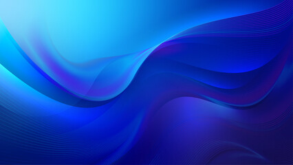 A digital background with flowing blue waves and a smooth gradient glow, evoking futuristic and aesthetics. Great for web design, presentations and modern visual projects.