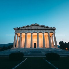 Obraz premium Ancient Temple at Dawn
