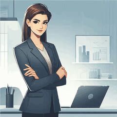 business woman in office