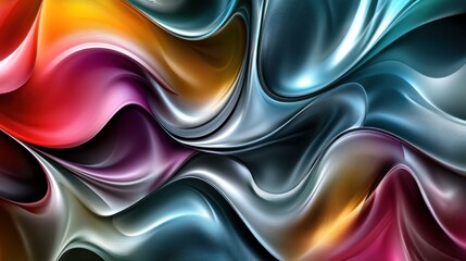 Abstract Colorful Swirls: A Symphony of Hues and Forms