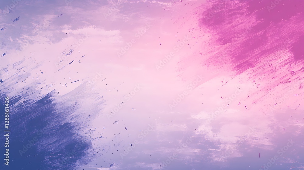Poster abstract gradient blend of pink and blue hues creating a dreamy atmosphere.