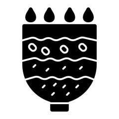 Water filtration solid icon