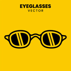 Cool glasses vector. Very suitable for logos, design elements, icons, and so on