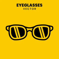 Cool glasses vector. Very suitable for logos, design elements, icons, and so on