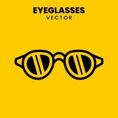 Cool glasses vector. Very suitable for logos, design elements, icons, and so on
