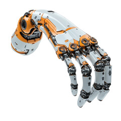 A Futuristic Robotic Arm for Home DIY Projects Isolated on Transparent Background