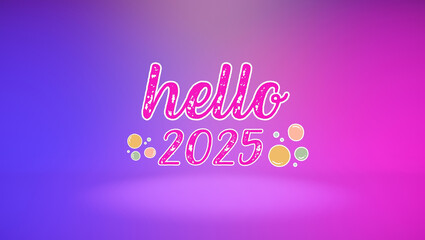 Hello 2025 background - 2