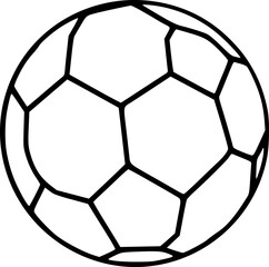 Fototapeta premium Sport ball line icon. High quality black outline logo for web site design and mobile apps. Vector illustration on a white background.