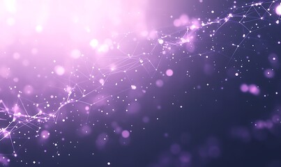 Obraz premium Abstract purple background with sparkling lights and delicate strands, creating a dreamy atmosphere.