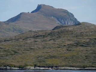 Mountain overlooks Drake Passage on Hornos Island