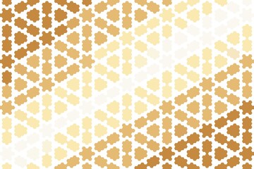 Abstract hexagon mosaic design with pastel orange and beige tones for a soft geometric effect. Minimalist decor concept