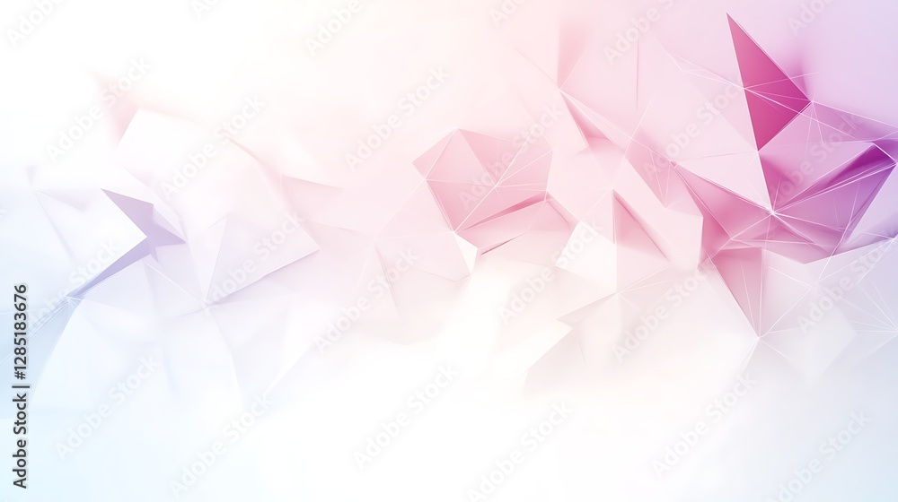 Leinwandbilder abstract geometric shapes with a soft gradient in pastel colors creating a dreamy atmosphere.