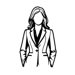 vector illustration of a woman