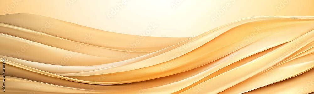 Poster soft golden waves create a warm and elegant background texture.