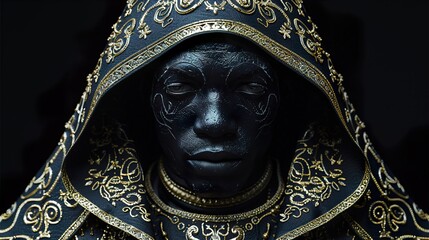 Obraz premium Digital artwork featuring a fusion of traditional Islamic patterns with contemporary fashion elements HD 8K wallpaper Photographic Image