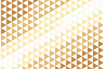 Seamless triangular geometric pattern in warm orange and beige tones. Modern abstract design concept