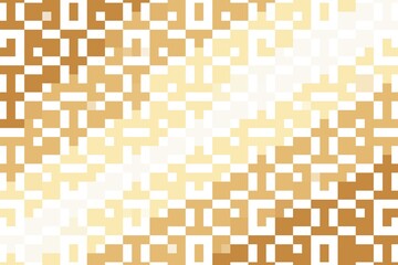 Pixelated abstract pattern in warm orange and beige tones for a modern digital effect. Tech design concept