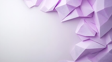 Naklejka premium Bird's eye view of dynamic abstract paper shapes a modern graphic design studio aesthetic