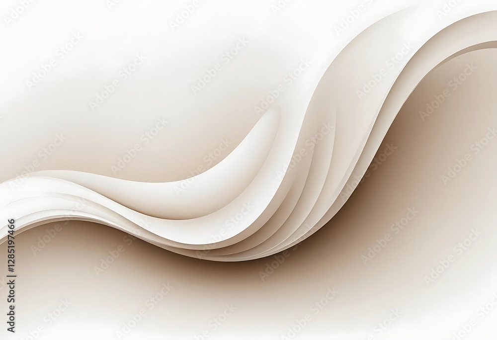 Aufkleber abstract beige layers background with a sense of soft motion and serenity