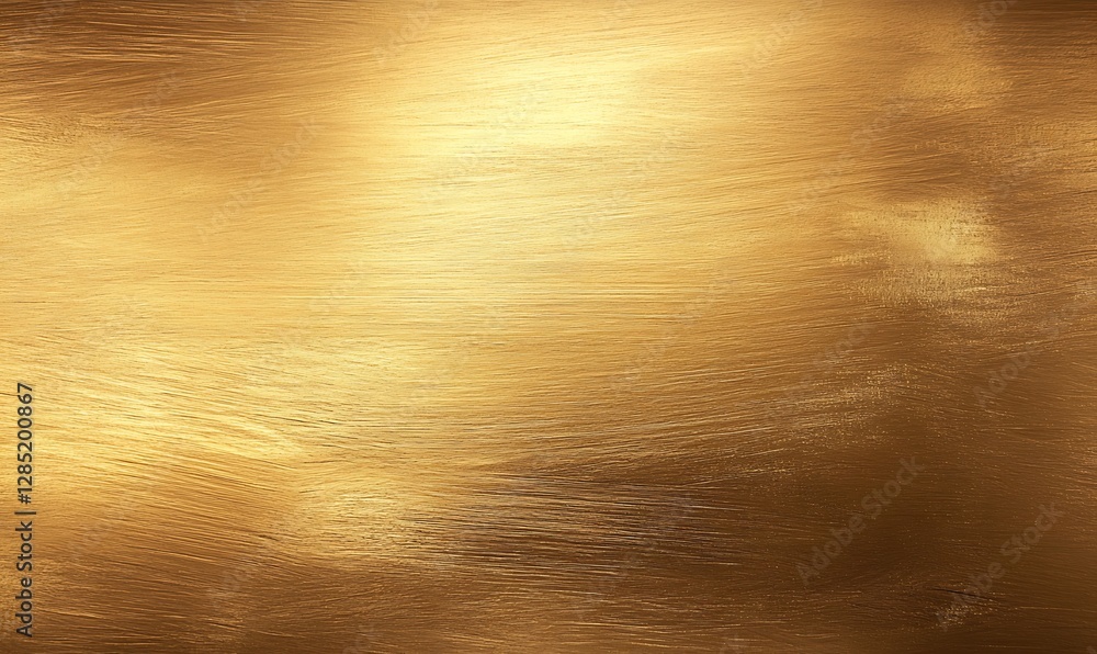 Aufkleber Shimmering golden surface with a smooth texture, reflecting light elegantly.
