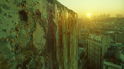 dÃ©tail d'un mur vide a l'intÃ©rieur d'un immeuble bourgeois parisien  HD 8K wallpaper Photographic Image