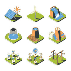 2d vector environment Collection Solar Panel icon Symbolizing clean and renewable solar energy.