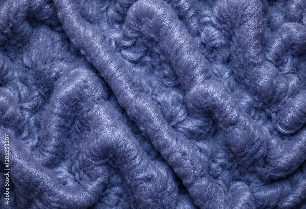Aufkleber intricate pattern of soft blue yarn bundles creating abstract design