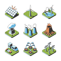 2d vector environment Collection Solar Panel icon Symbolizing clean and renewable solar energy.